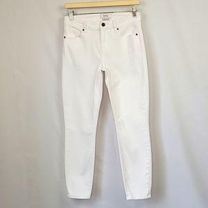 Pistola Skinny Ankle Jeans Mid Rise Bright White Size 28